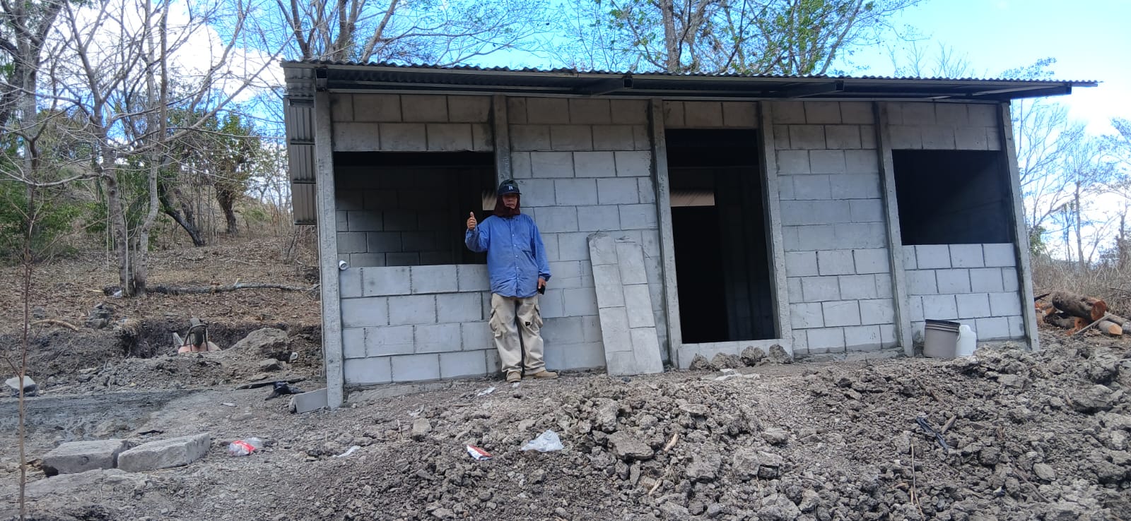 Casa prefabricada en zona rural construida por Durock HRO
